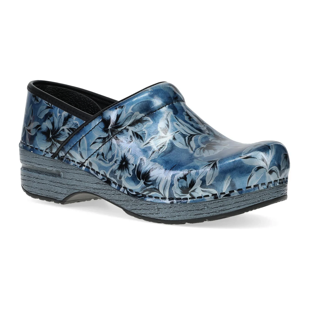Dansko Professional Clog (Women) - Blue Vine Patent Dress-Casual - Professional - The Heel Shoe Fitters