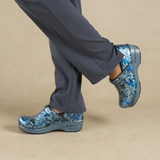 Dansko Professional Clog (Women) - Blue Vine Patent Dress-Casual - Professional - The Heel Shoe Fitters
