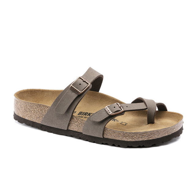 Birkenstock Mayari Sandal (Women) - Mocha Birkibuc Sandals - Thong - The Heel Shoe Fitters