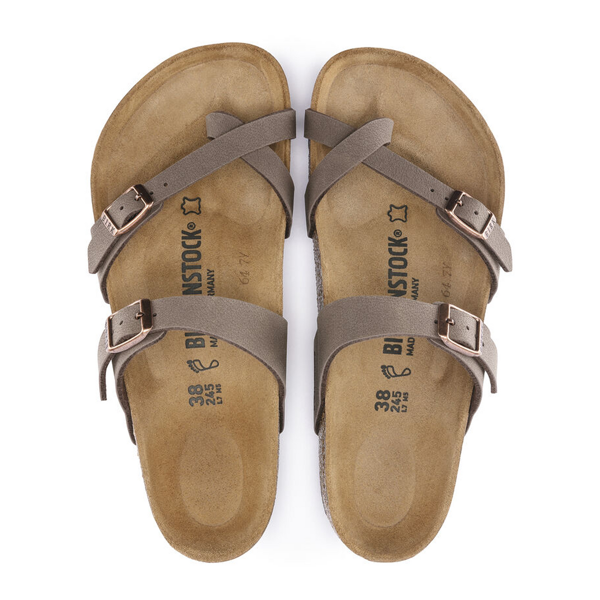 Birkenstock Mayari Sandal (Women) - Mocha Birkibuc Sandals - Thong - The Heel Shoe Fitters