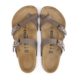 Birkenstock Mayari Sandal (Women) - Mocha Birkibuc Sandals - Thong - The Heel Shoe Fitters