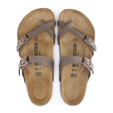 Birkenstock Mayari Sandal (Women) - Mocha Birkibuc Sandals - Thong - The Heel Shoe Fitters