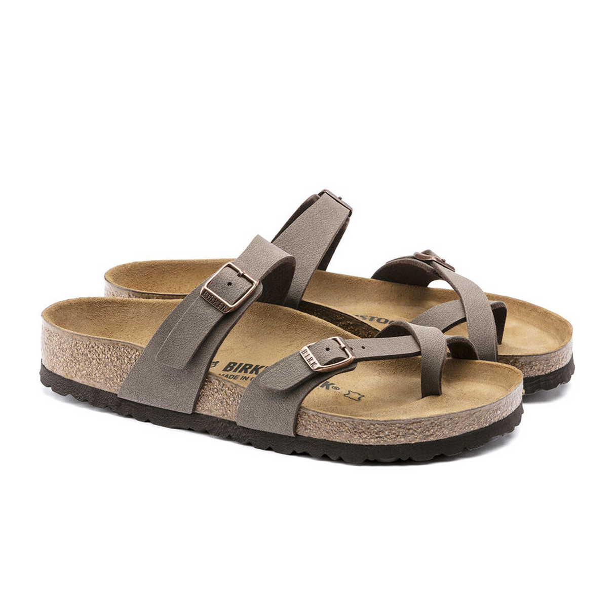 Birkenstock Mayari Sandal (Women) - Mocha Birkibuc Sandals - Thong - The Heel Shoe Fitters