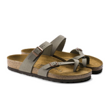 Birkenstock Mayari Sandal (Women) - Stone Birkibuc Sandals - Thong - The Heel Shoe Fitters