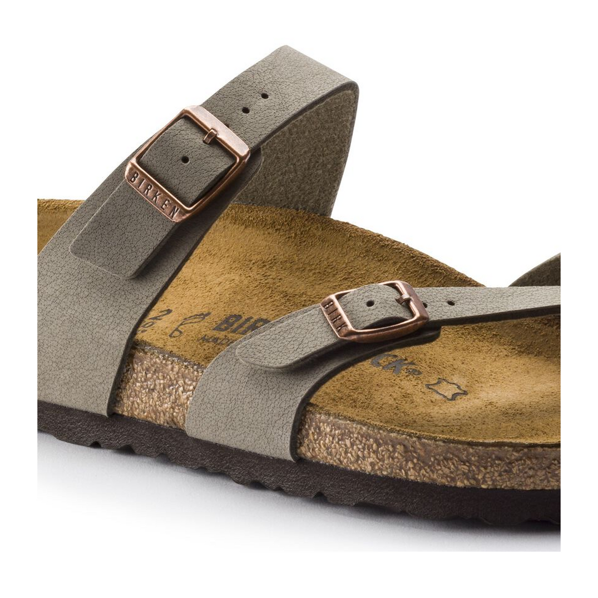 Birkenstock Mayari Sandal (Women) - Stone Birkibuc Sandals - Thong - The Heel Shoe Fitters