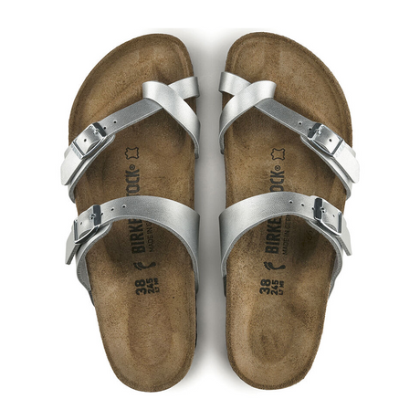 Birkenstock Mayari Sandal (Women) - Silver Birko-Flor Sandals - Thong - The Heel Shoe Fitters