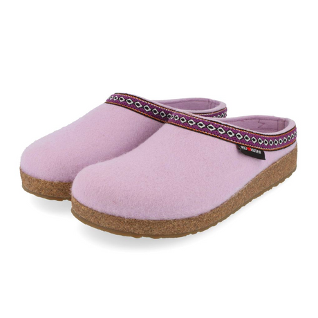 Haflinger GZ Clog (Unisex) - Lilac Dress-Casual - Clogs & Mules - The Heel Shoe Fitters