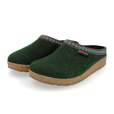 Haflinger GZ Clog (Unisex) - Spruce Dress-Casual - Clogs & Mules - The Heel Shoe Fitters