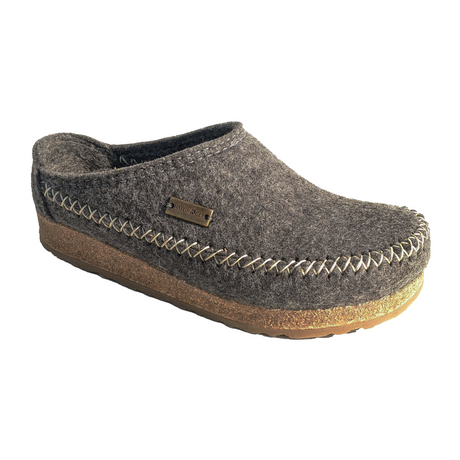 Haflinger Montana Clog (Unisex) - Grey Dress-Casual - Clogs & Mules - The Heel Shoe Fitters