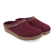Haflinger Zig Zag Clog (Women) - Bordo Dress-Casual - Clogs & Mules - The Heel Shoe Fitters