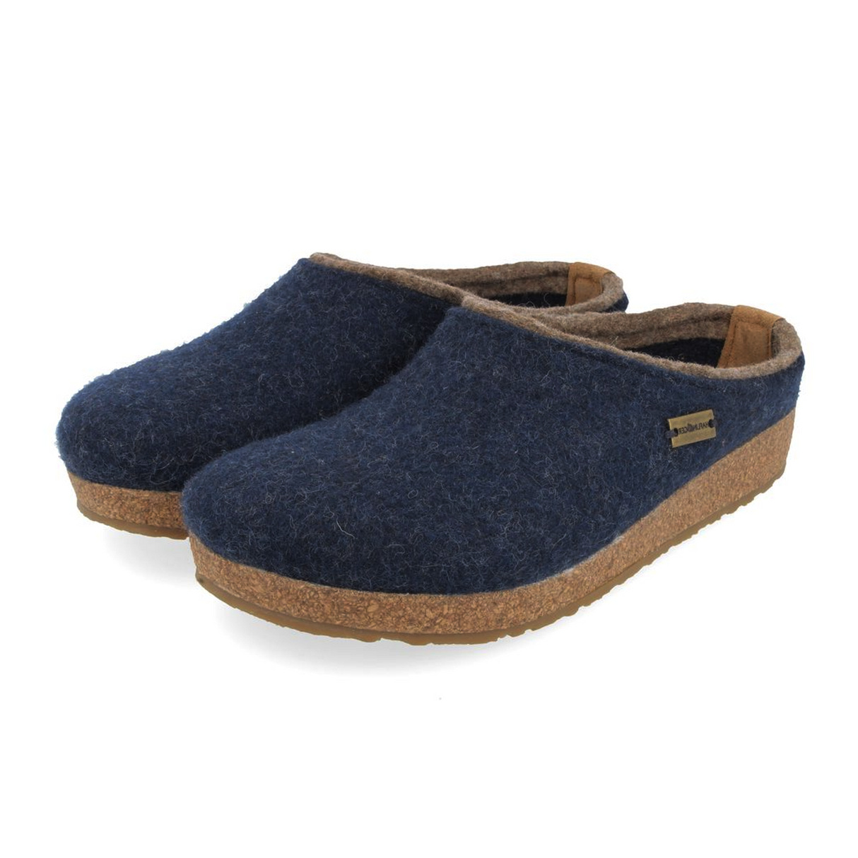 Haflinger Kris Clog (Unisex) - Captains Blue Dress-Casual - Clogs & Mules - The Heel Shoe Fitters