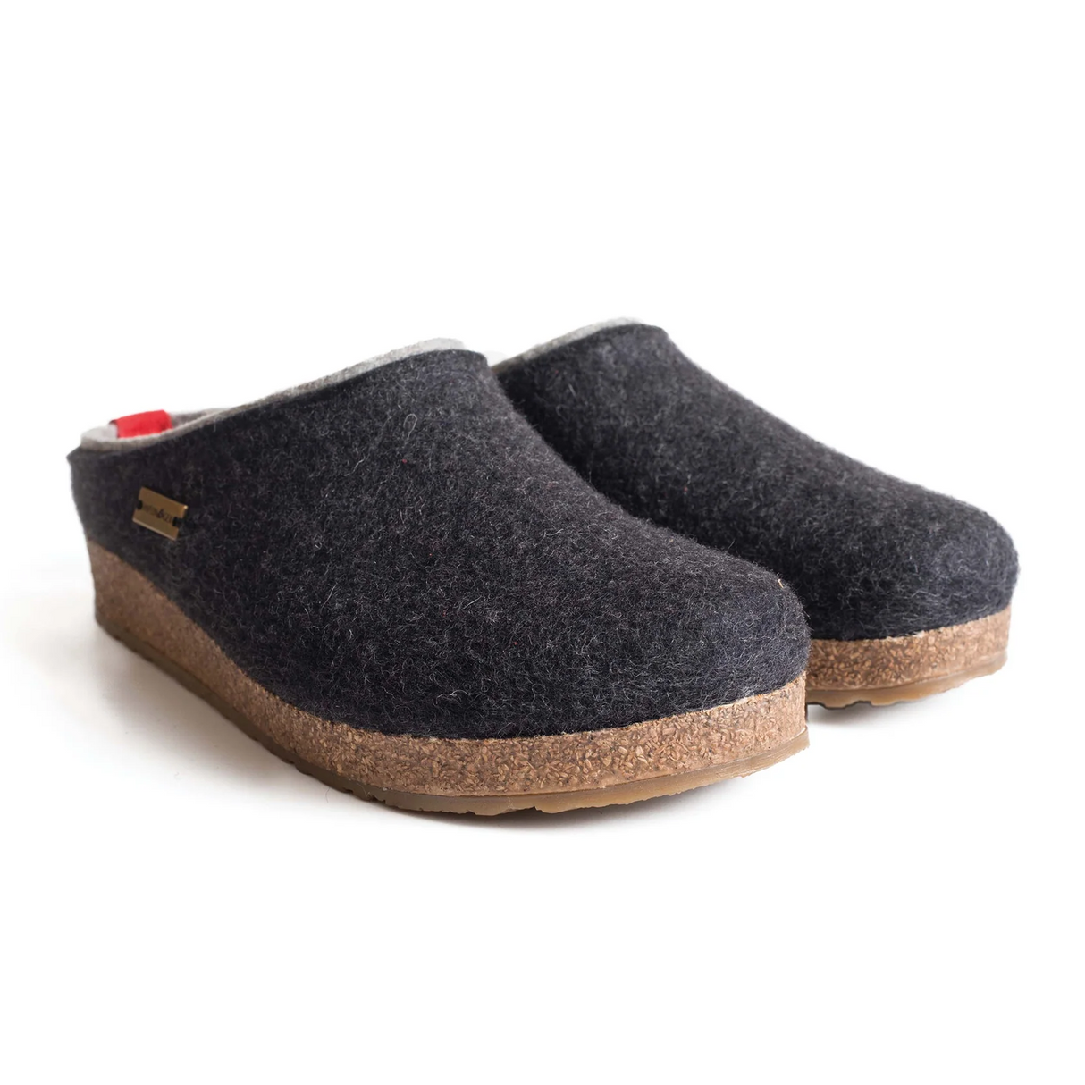 Haflinger Kris Clog (Unisex) - Charcoal Dress-Casual - Clogs & Mules - The Heel Shoe Fitters