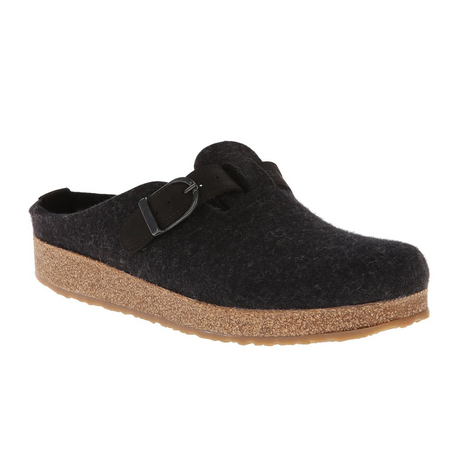 Haflinger GZB Clog (Unisex) - Charcoal Dress-Casual - Clogs & Mules - The Heel Shoe Fitters