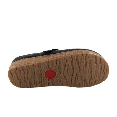 Haflinger Hanna Clog (Women) - Charcoal Dress-Casual - Clogs & Mules - The Heel Shoe Fitters