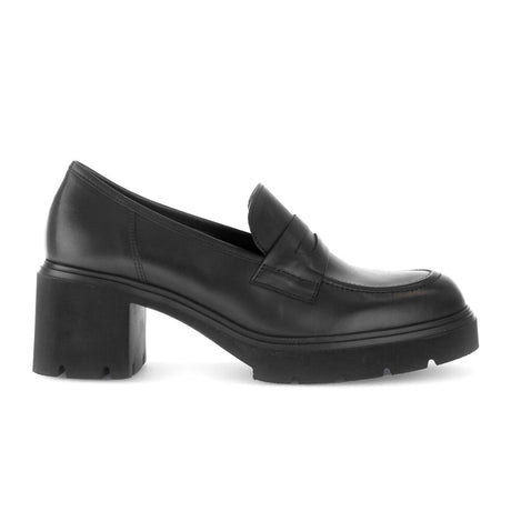 Gabor 55310-57 Heeled Loafer (Women) - Schwarz Dress Casual - Heels - The Heel Shoe Fitters