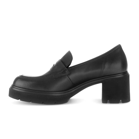 Gabor 55310-57 Heeled Loafer (Women) - Schwarz Dress Casual - Heels - The Heel Shoe Fitters