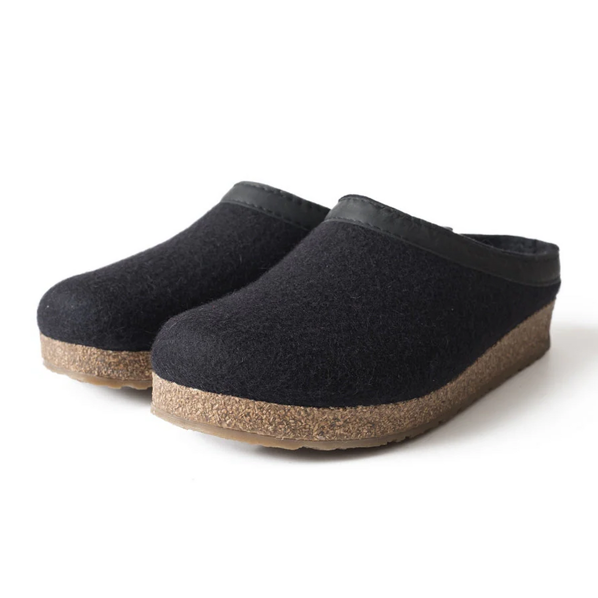 Haflinger GZL Clog (Unisex) - Black Dress-Casual - Clogs & Mules - The Heel Shoe Fitters