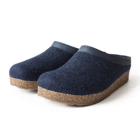 Haflinger GZL Clog (Unisex) - Captain's Blue Dress-Casual - Clogs & Mules - The Heel Shoe Fitters