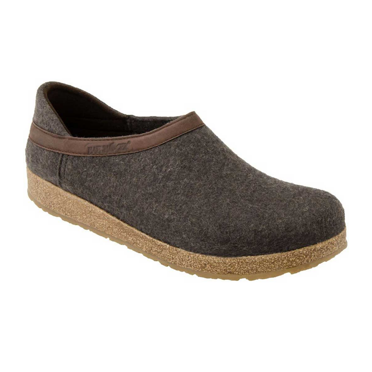 Haflinger GZH Clog (Unisex) - Smokey Brown Dress-Casual - Clogs & Mules - The Heel Shoe Fitters