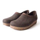 Haflinger GZH Clog (Unisex) - Smokey Brown Dress-Casual - Clogs & Mules - The Heel Shoe Fitters