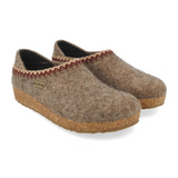 Haflinger GZH Zig Zag Clog (Unisex) - Beige Dress-Casual - Clogs & Mules - The Heel Shoe Fitters