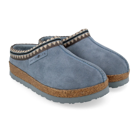 Haflinger Lakota Clog (Women) - Flintstone Blue Dress-Casual - Clogs & Mules - The Heel Shoe Fitters