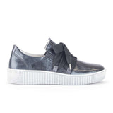 Gabor 53.333.99 Bow Sneaker (Women) - Nuvola Lack/Pearl/Anthracite Athletic - Casual - Lace Up - The Heel Shoe Fitters