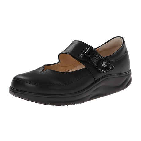 Finn Comfort Nagasaki Mary Jane (Women) - Black Dress-Casual - Slip On - The Heel Shoe Fitters