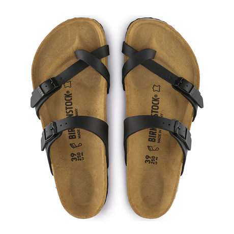 Birkenstock Mayari Sandal (Women) - Black Birko-Flor Sandals - Thong - The Heel Shoe Fitters