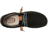 Hey Dude Wally Grip Craft Leather Slip On (Men) - Black Dress-Casual - Slip Ons - The Heel Shoe Fitters