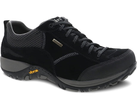 Dansko Paisley Low Hiking Shoe (Women) - Black/Black Suede Hiking - Low - The Heel Shoe Fitters