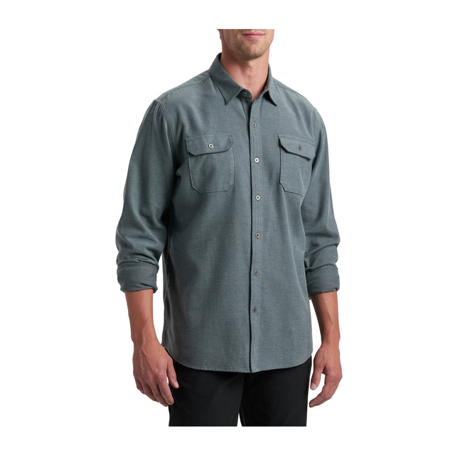 Kuhl Descendr Flannel (Men) - Overcast Apparel - Top - Long Sleeve - The Heel Shoe Fitters