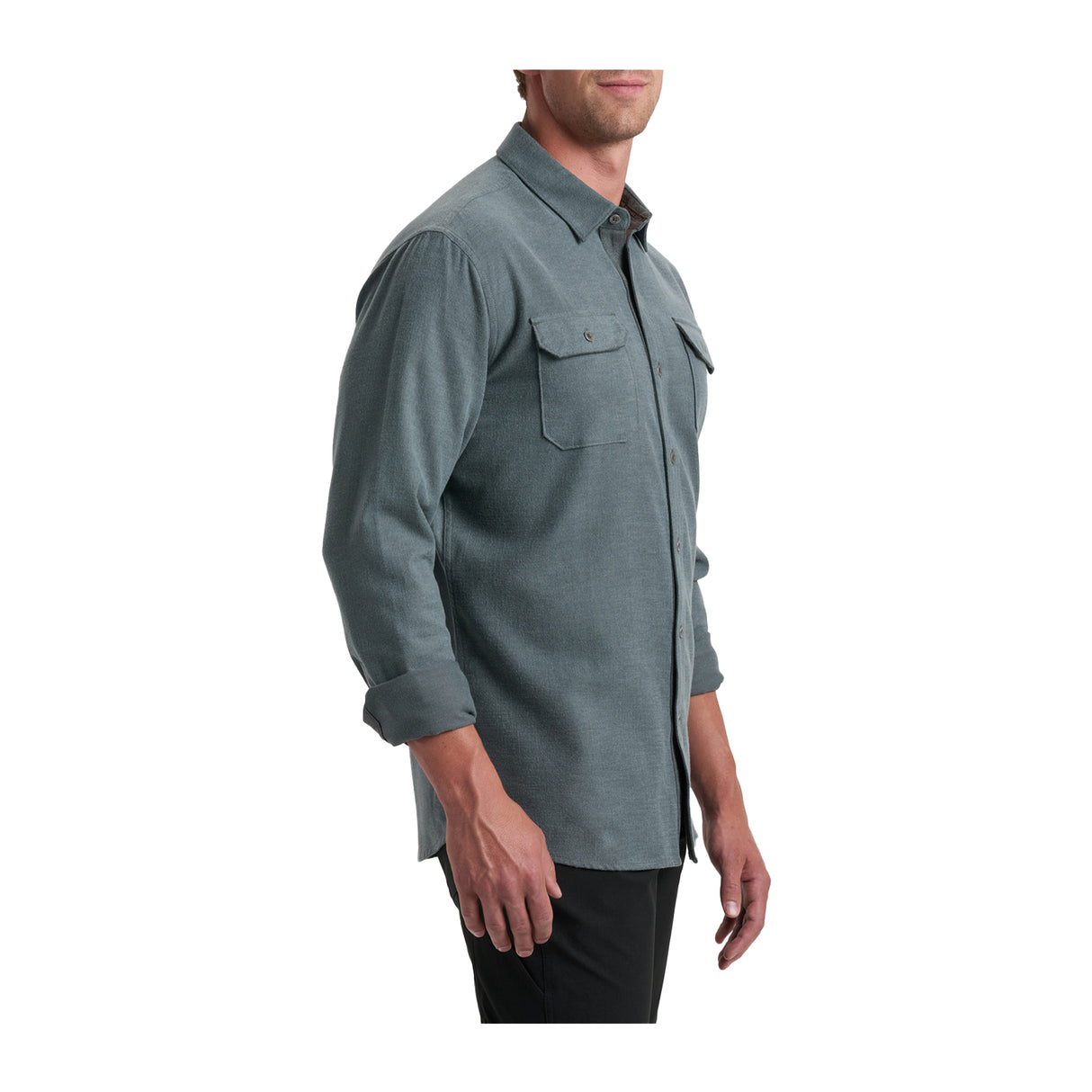 Kuhl Descendr Flannel (Men) - Overcast Apparel - Top - Long Sleeve - The Heel Shoe Fitters