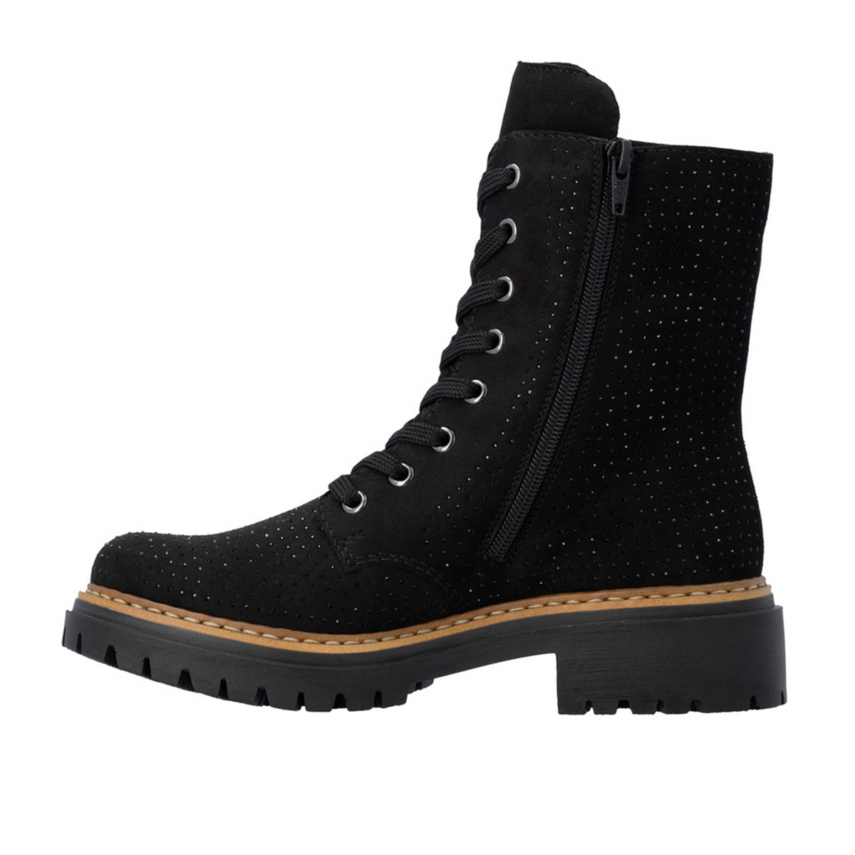 Rieker Pearl 72609 Lace Up Boot (Women) - Schwarz