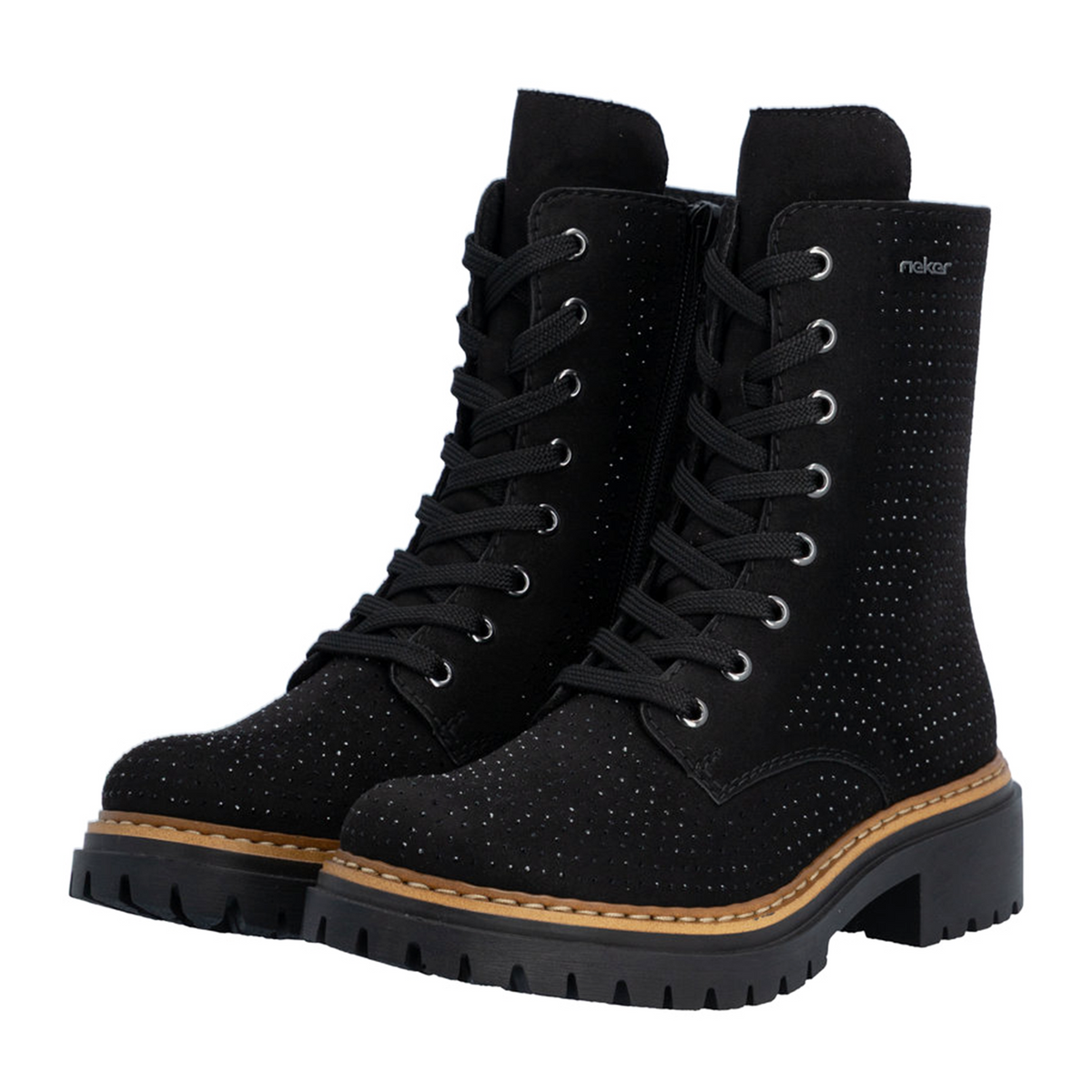 Rieker Pearl 72609 Lace Up Boot (Women) - Schwarz