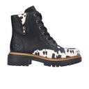 Rieker Pearl 17 Lace Up Boot (Women) - Weiss/Schwarz
