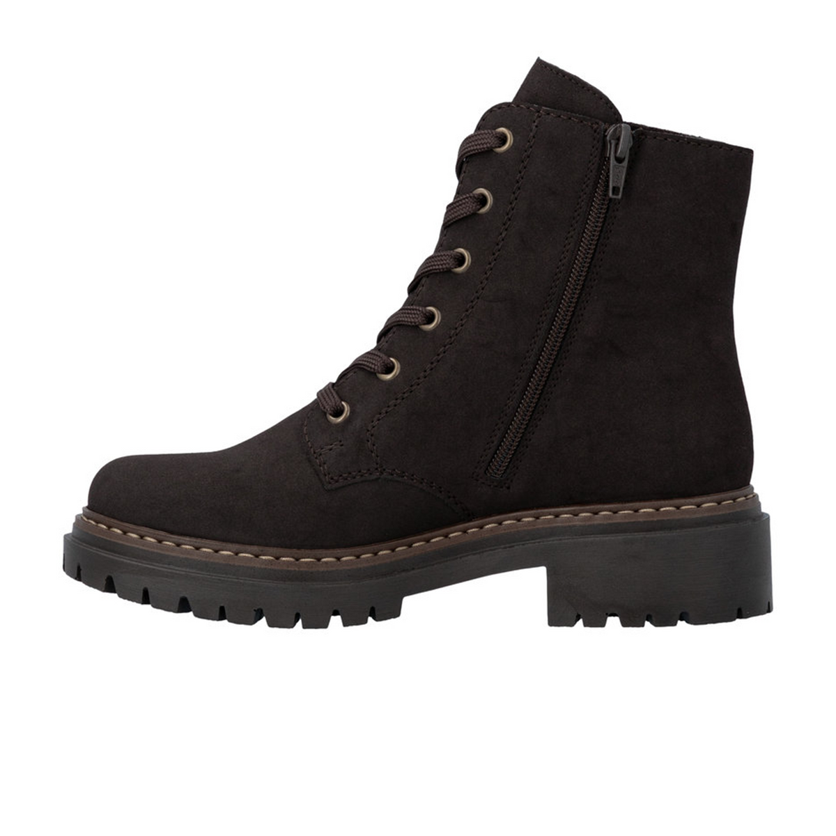 Rieker Pearl 72617 Lace Up Boot (Women) - Nougat/Antik/Espresso