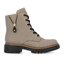 Rieker Pearl 17 Boot (Women) - Beige Schwarz/Schwarz Caroni Boots - Casual - Mid - The Heel Shoe Fitters