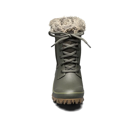 Bogs Arcata Tonal Camo Waterproof Snow Boot (Women) - Dark Green Boots - Winter - Mid - The Heel Shoe Fitters