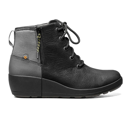 Bogs Vista Rugged Lace Waterproof Ankle Boot (Women) - Black Multi Boots - Fashion - Wedge - The Heel Shoe Fitters