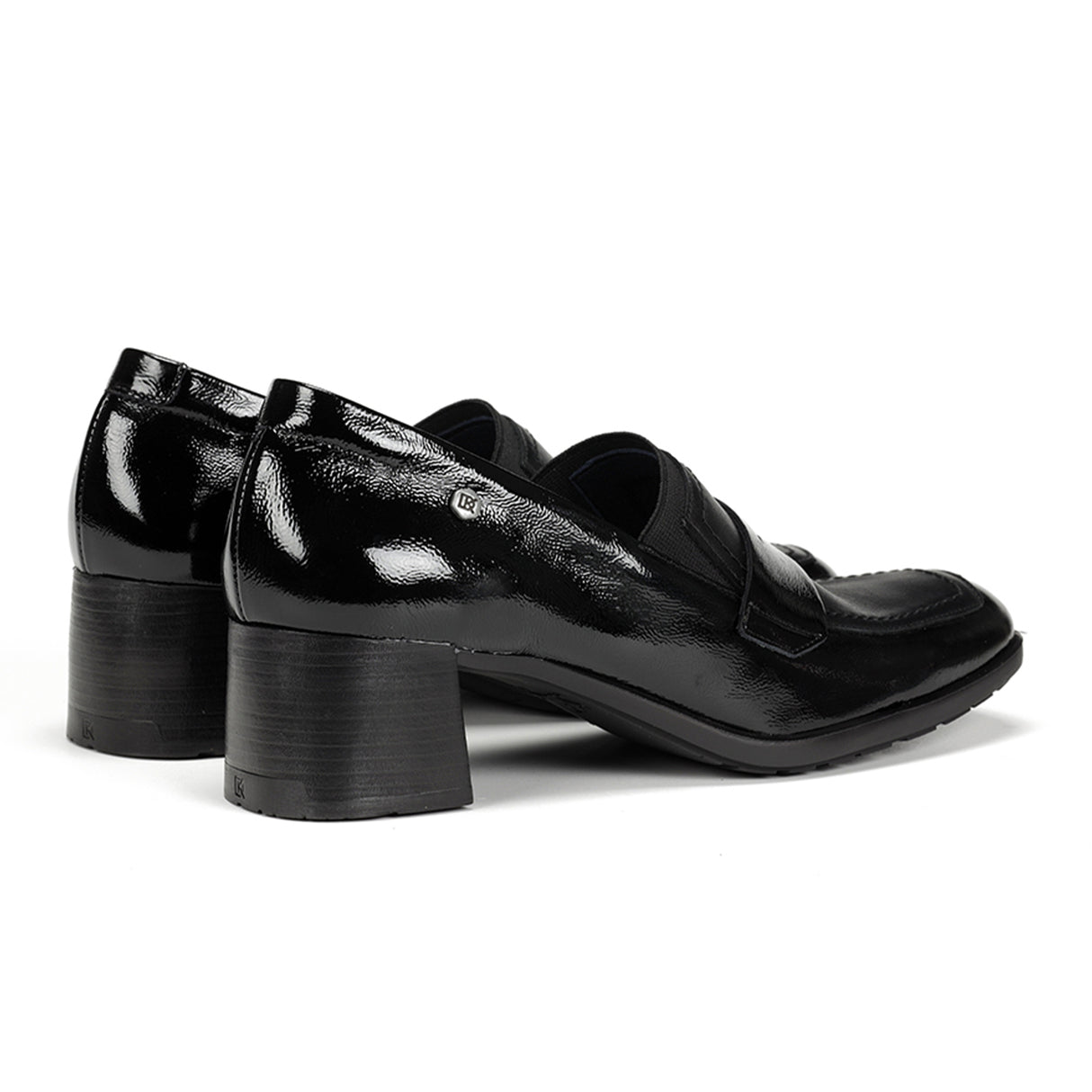 Dorking Ikia D9205 Heeled Loafer (Women) - Naplak/Sugar Negro Dress-Casual - Heels - The Heel Shoe Fitters