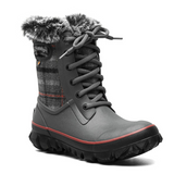 Bogs Arcata Cozy Plaid Winter Boot (Women) - Black Grey Multi Boots - Winter - Mid - The Heel Shoe Fitters