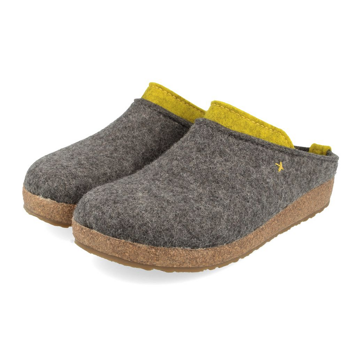 Haflinger Speed Clog (Women) - Grey Dress-Casual - Clogs & Mules - The Heel Shoe Fitters