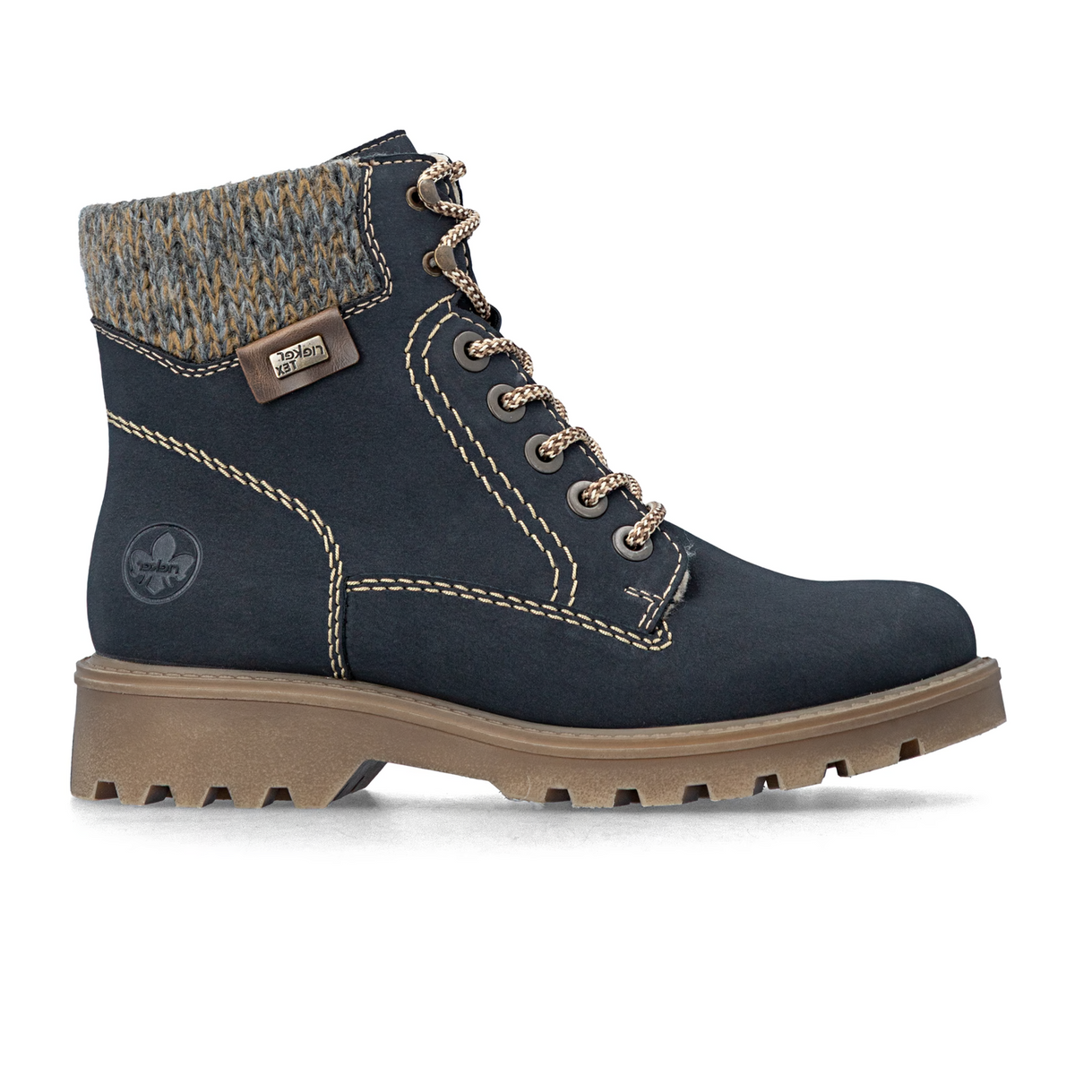 Rieker Sabrina 20 Lace Up Boot (Women) - Pazifik/Kastanie