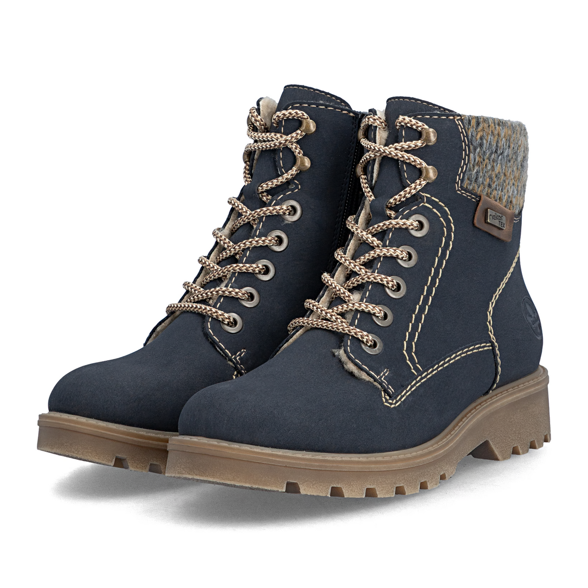 Rieker Sabrina 20 Lace Up Boot (Women) - Pazifik/Kastanie