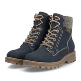 Rieker Sabrina 20 Lace Up Boot (Women) - Pazifik/Kastanie