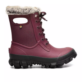 Bogs Arcata Dots Mid Winter Boot (Women) - Oxblood Boots - Winter - Mid - The Heel Shoe Fitters