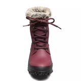 Bogs Arcata Dots Mid Winter Boot (Women) - Oxblood Boots - Winter - Mid - The Heel Shoe Fitters