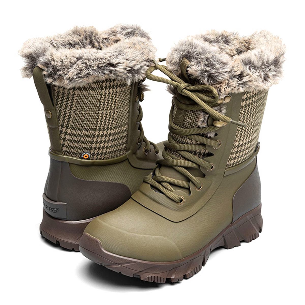 Bogs Arcata II Plaid Winter Boot (Women) - Olive Multi