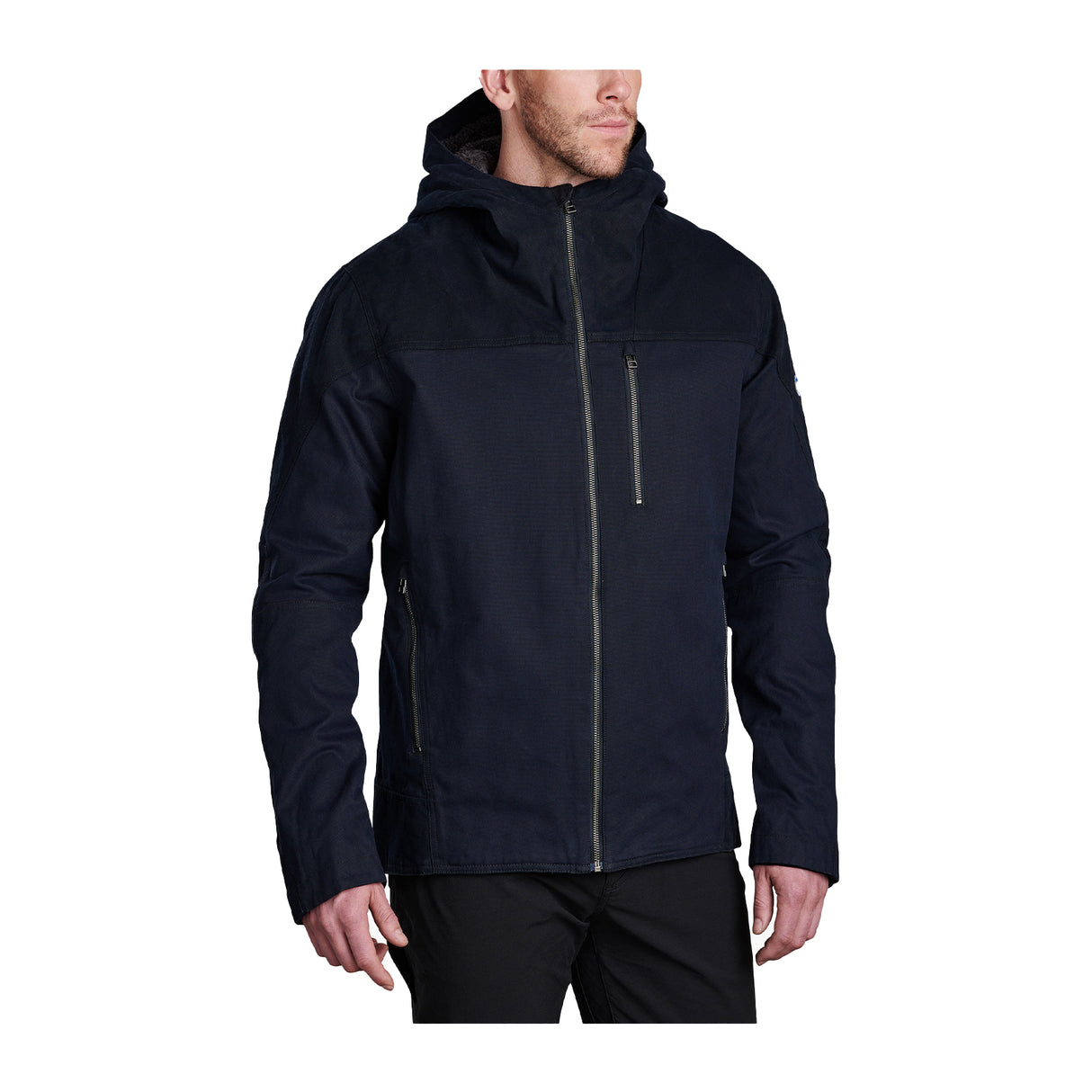 Kuhl Law Fleece Lined Hoody (Men) - Black N Blue Apparel - Jacket - Lightweight - The Heel Shoe Fitters